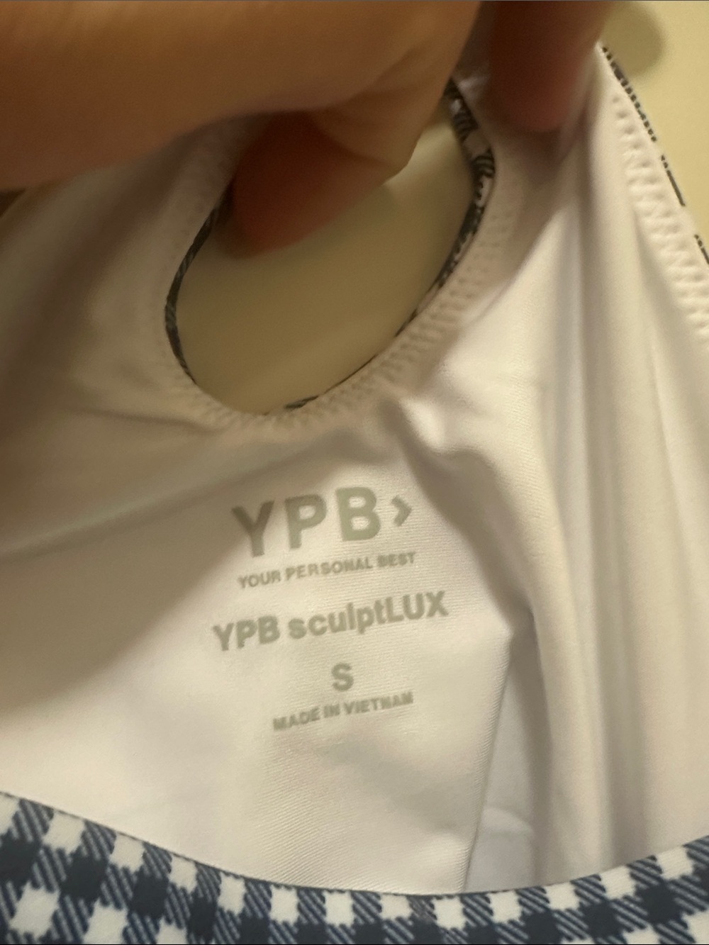 YPB Navy & White Gingham Tennis Dress - Picture 3 of 3